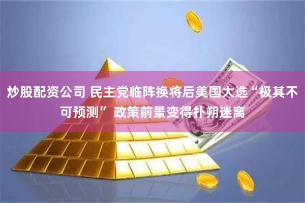 炒股配资公司 民主党临阵换将后美国大选“极其不可预测” 政策前景变得扑朔迷离